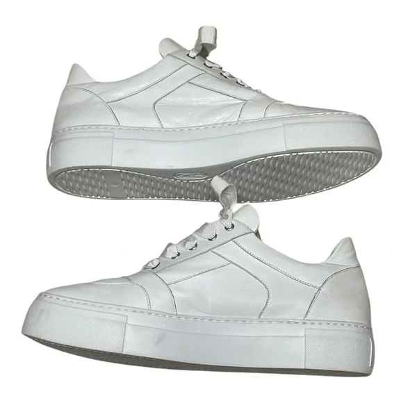 AGL Italian Platform Sneakers Leather W10.5 - Picture 7 of 9